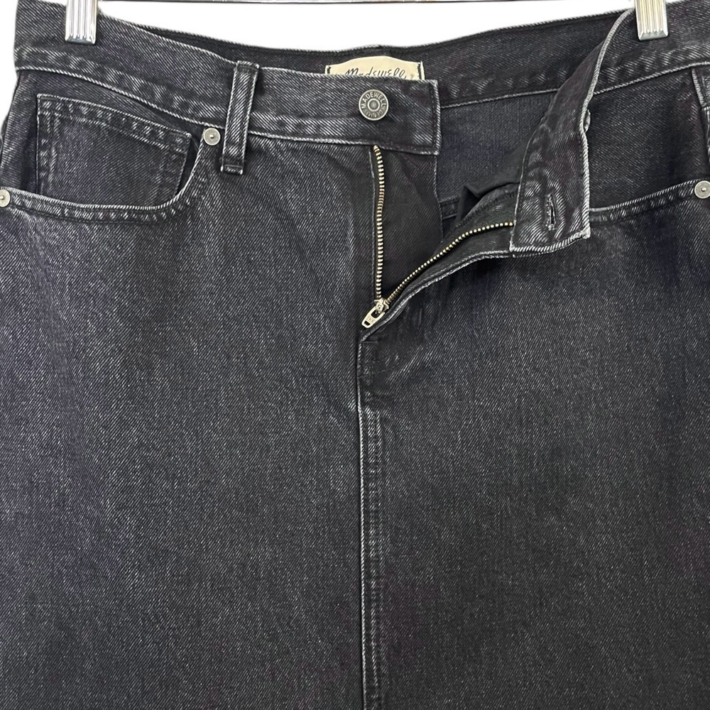 Madewell Denim Mid-Rise Maxi Skirt Lunar Wash NWT - Picture 5 of 15